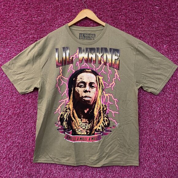 Reason Lil Wayne A Milli Lightning Brown T-Shirt Large - Picture 3 of 4